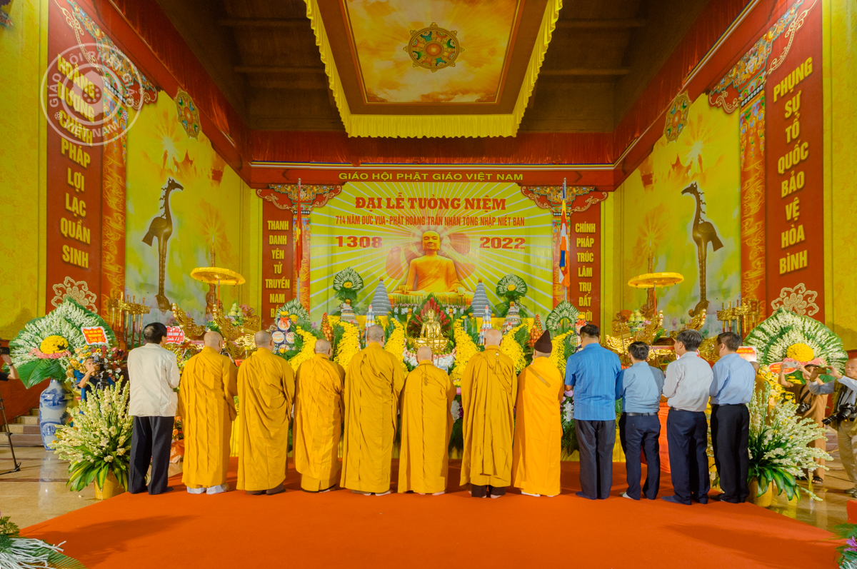 Long trọng Đại lễ tưởng niệm 714 năm ngày Đức vua - Phật hoàng Trần Nhân Tông nhập Niết bàn 