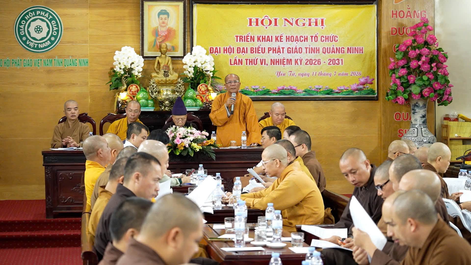 Triển khai kế hoạch tổ chức Đại hội đại biểu Phật giáo tỉnh Quảng Ninh lần thứ VI, nhiệm kỳ 2026-2031 
