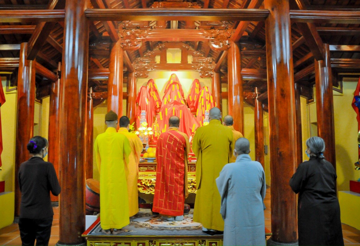 Trang nghiêm lễ an vị Phật chùa Hoành Mô, thị xã Đông Triều 