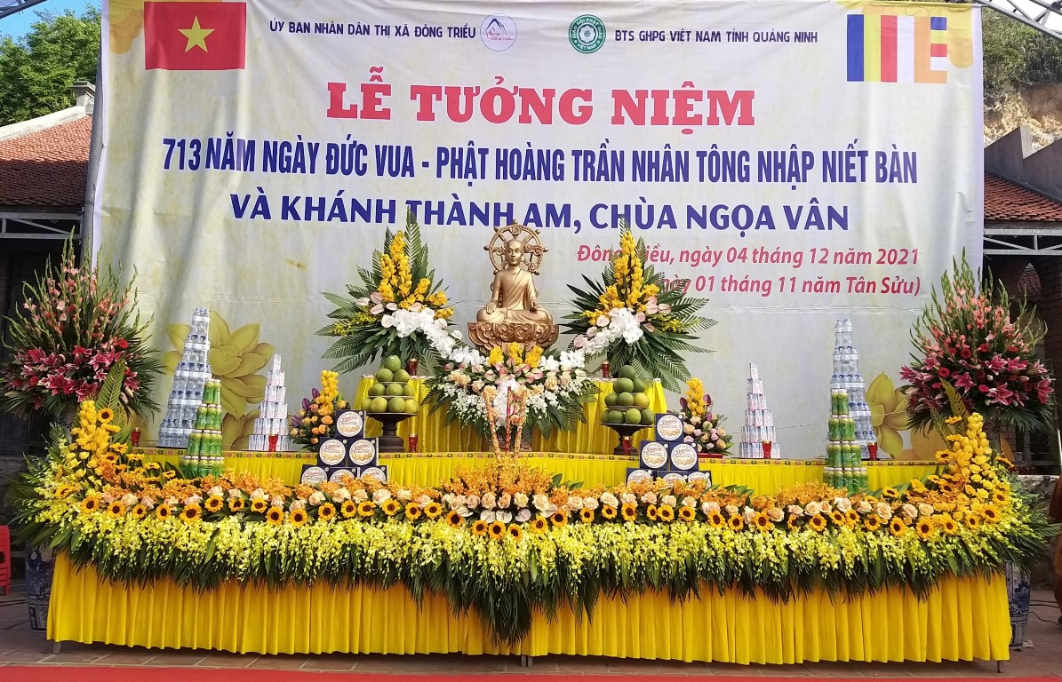 Long trọng Lễ tưởng niệm 713 năm ngày Đức vua – Phật hoàng Trần Nhân Tông nhập Niết bàn và khánh thành am, chùa Ngọa Vân 