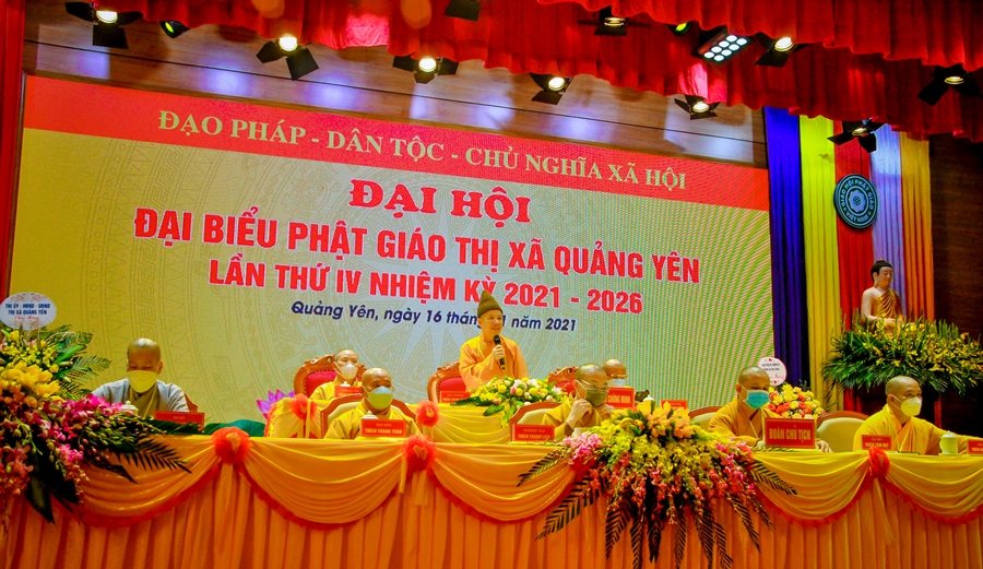 Đại hội đại biểu Phật giáo thị xã Quảng Yên lần thứ IV, nhiệm kì 2021 - 2026 