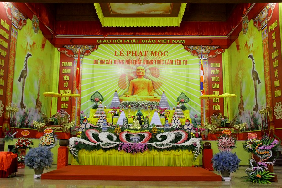 Lễ phạt mộc dự án xây dựng nội thất Cung Trúc Lâm Yên Tử 