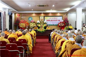 Trường hạ Ban Trị sự GHPGVN tỉnh Quảng Ninh tạ pháp khóa an cư kết hạ